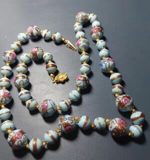 Vintage Venetian Murano Wedding cake necklace